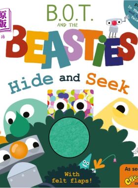 海外直订B.O.T. and the Beasties Hide and Seek (Felt Flap... B.O.T.和野兽们捉迷藏(毛毡鼓)