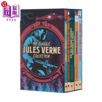 海外直订The Classic Jules Verne Collection: 5-Book Paperback Boxed Set 经典的儒勒凡尔纳收集：5书平装盒装