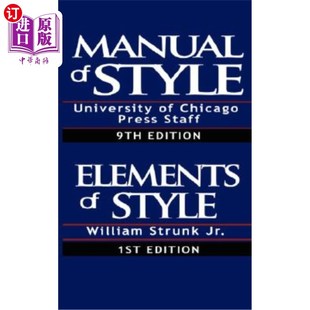 海外直订The Chicago Manual of Style & The Elements of Style, Special Edition 《芝加哥风格与风格元素手册》特别版