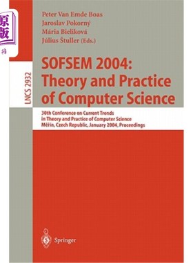 海外直订Sofsem 2004: Theory and Practice of Computer Science: 30th Conference on Current Sofsem 200