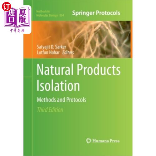 海外直订Natural Products Isolation: Methods and Protocols 天然产物分离：方法和协议