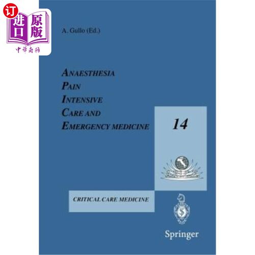 海外直订医药图书Anesthesia, Pain, Intensive Care and Emergency Medicine -- A.P.I.C.E.: Proceedin 麻醉、疼痛、重症监