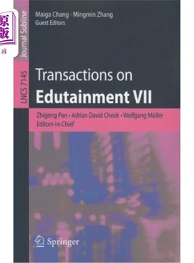 海外直订Transactions on Edutainment VII 教育娱乐交易VII