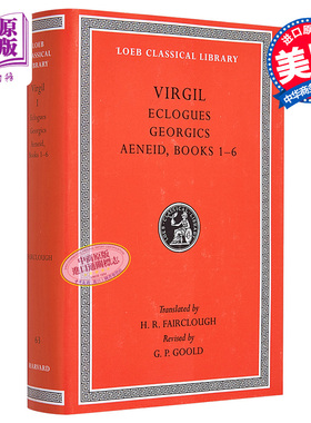 维吉尔作品集上 牧歌集农事诗埃涅阿斯纪1至6 洛布古典丛书 原文拉英对照版 Eclogues Georgics Aeneid Books Ovid【中商原版