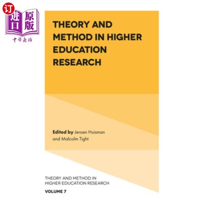 海外直订Theory and Method in Higher Education Research 高等教育研究的理论与方法