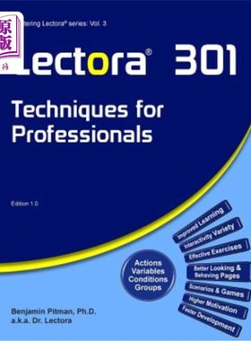 海外直订Lectora 301: Techniques for Professionals 莱克托拉301：专业技术