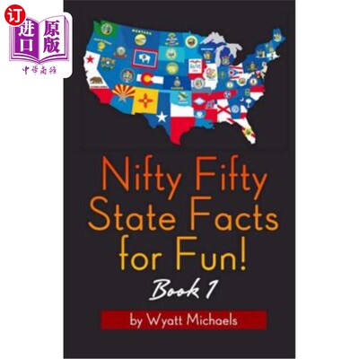 海外直订Nifty Fifty State Facts for Fun! Book 1 有趣的50个州的事实!书1
