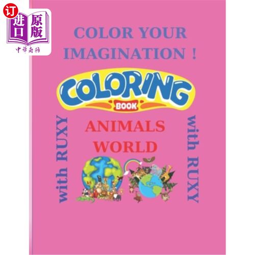 海外直订Color your Imagination ! Ocean Animals !: Book with Interactive and Coloring Act 丰富你的想象力！海洋动物：