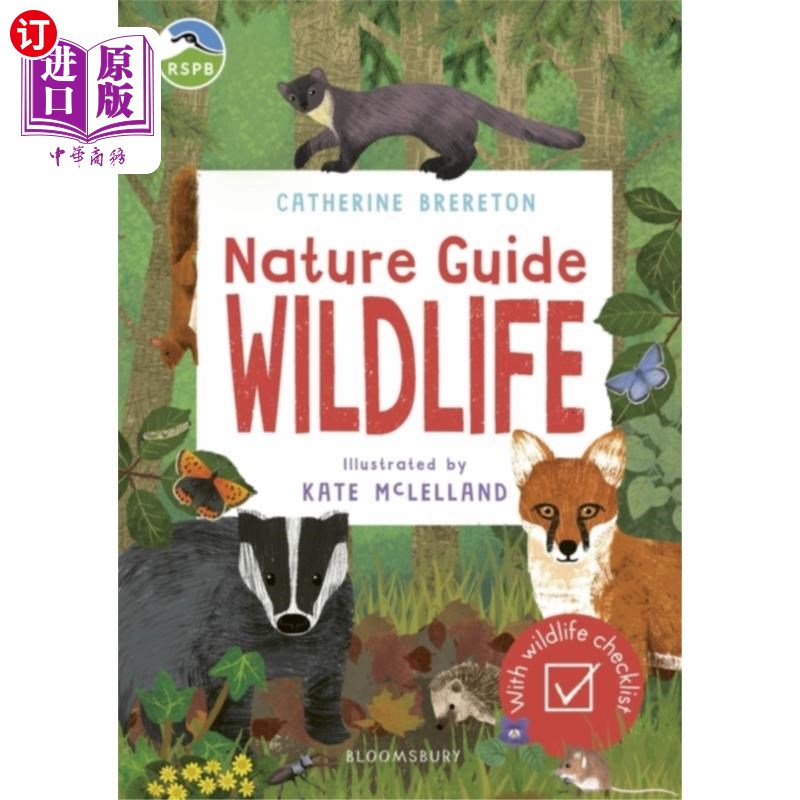 海外直订RSPB Nature Guide: Wildlife 皇家鸟类保护协会自然指南:野生动物