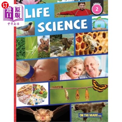 海外直订Life Science Grade 2 - Small Crawling & Flying Animals; and Animal Growth & Chan 生命科学二级-小型爬行和飞