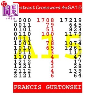 海外直订Abstract 摘要填字游戏4x6A15 Crossword 4x6A15