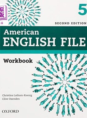 海外直订American English File: Level 5: Workbook 美语档案:五级:工作簿