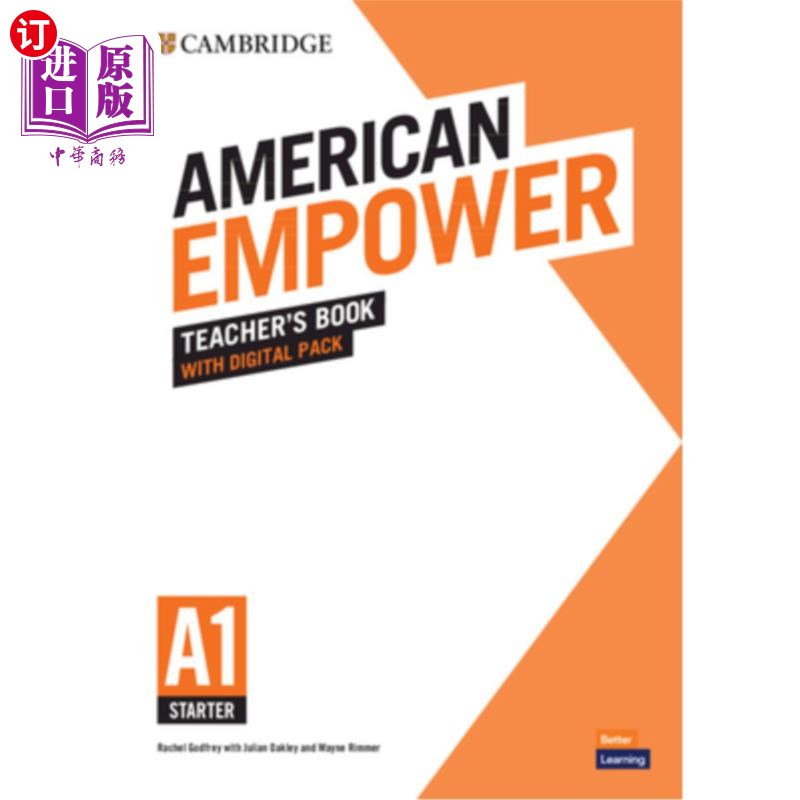海外直订American Empower Starter/A1 Teacher's Book with Digital Pack 美国授权初学者/A1教师的书与数字包