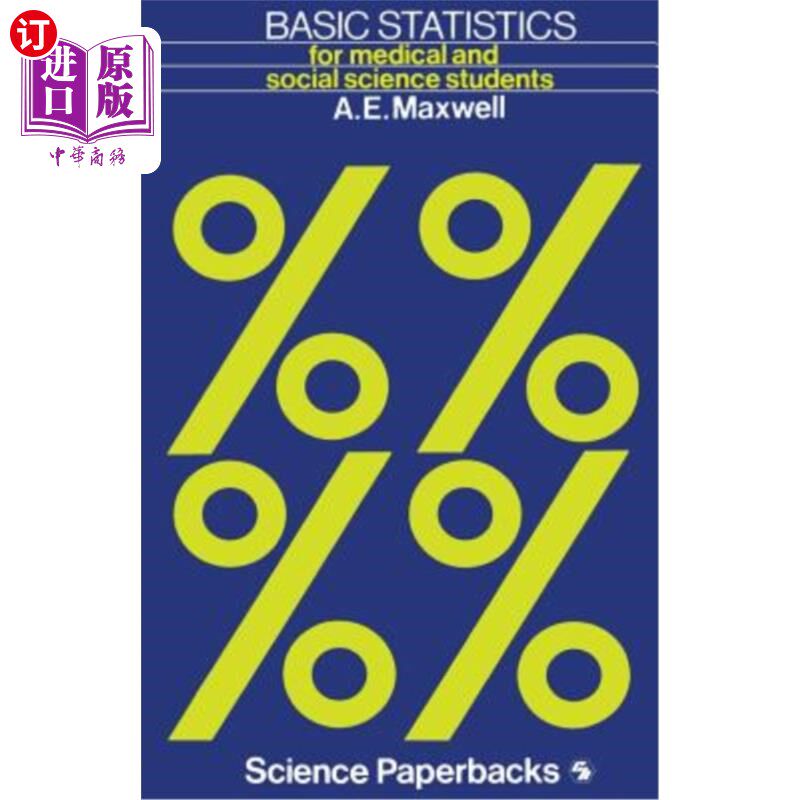 海外直订Basic Statistics: For Medical and Social Science Students 基础统计:针对医学和社会科学专业的学生
