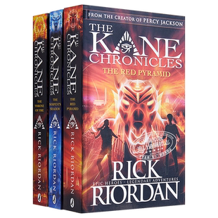 预售 埃及守护神系列 3本套装 红色金字塔 蛇的阴影 火宝座 The Kane Chronicles Book 英文原版 Rick Riordan【中商原版】