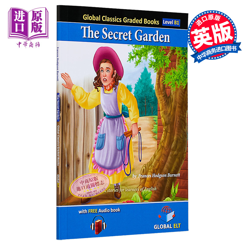 全球经典分级读物B1级-秘密花园 PET水平Global Classics Graded Reader Level B1 - The Secret Garden 英文原版【中商原版】
