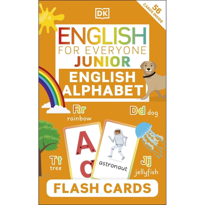 English for Everyone Junior English Alphabet Flash Cards 人人学英语青少版 英语字母表闪卡  英文原版进口【中商原版】