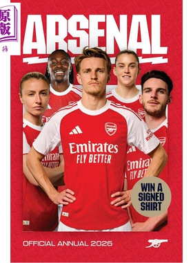 预售 阿森纳官方年鉴 2026 Arsenal Annual 2026 英文原版 GRANGE 英国足球俱乐部 足球明星访谈专题数据统计【中商原版】