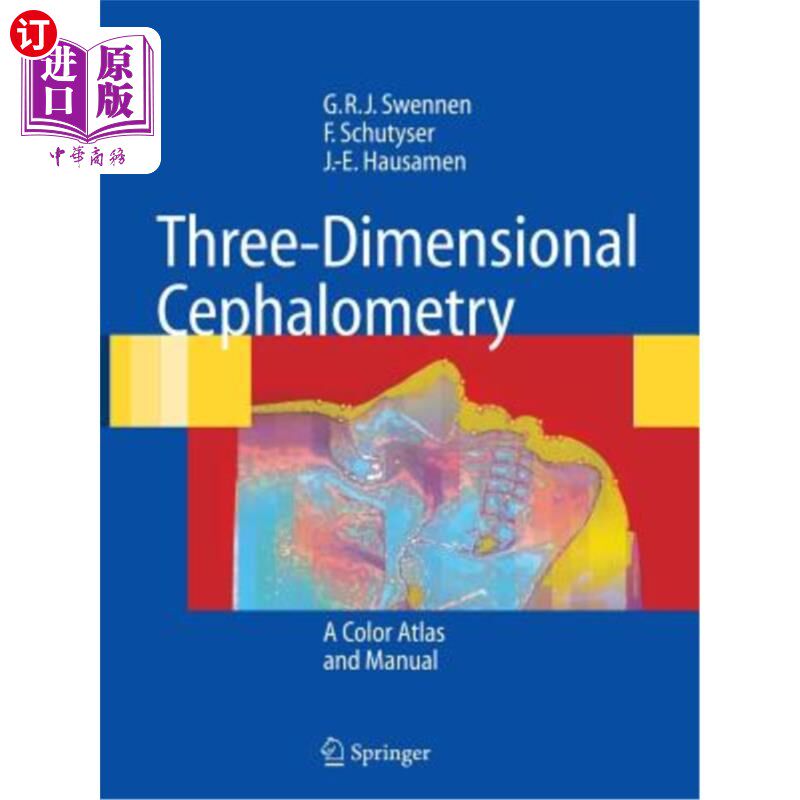 海外直订医药图书Three-Dimensional Cephalometry: A Color Atlas and Manual 三维头影测量:彩色图谱和手册