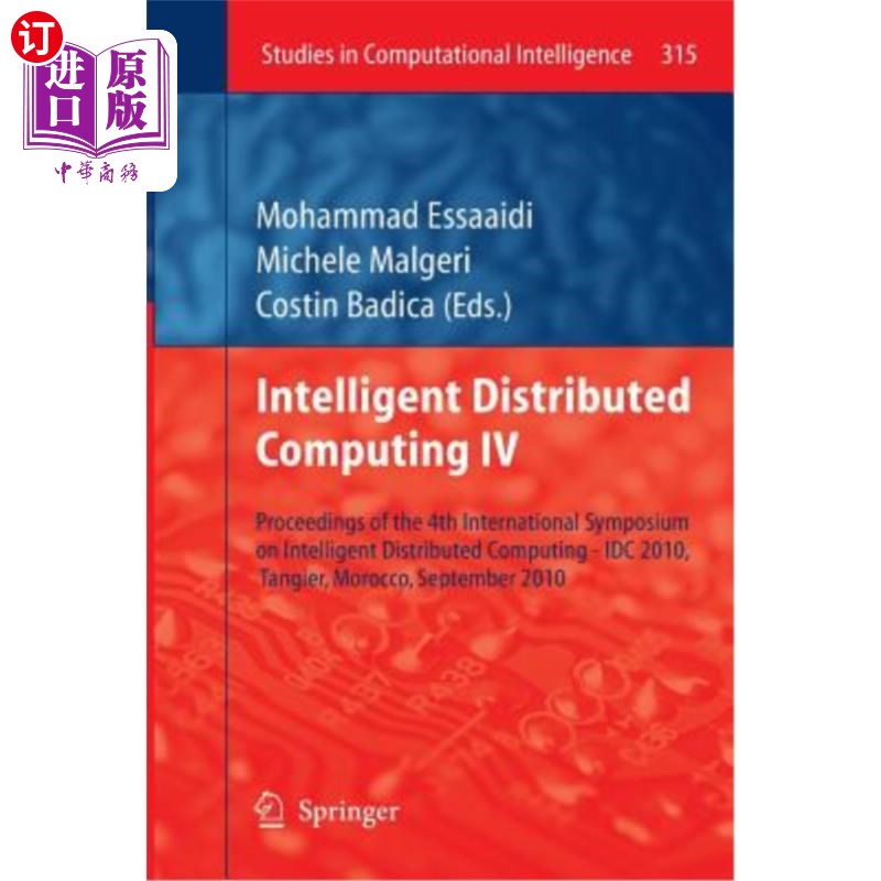 海外直订Intelligent Distributed Computing IV: Proceedings of the 4th International Sympo 智能分布式计算IV:第四届智