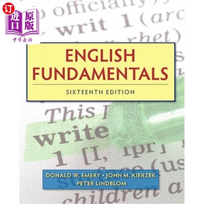 海外直订English Fundamentals 英语基础