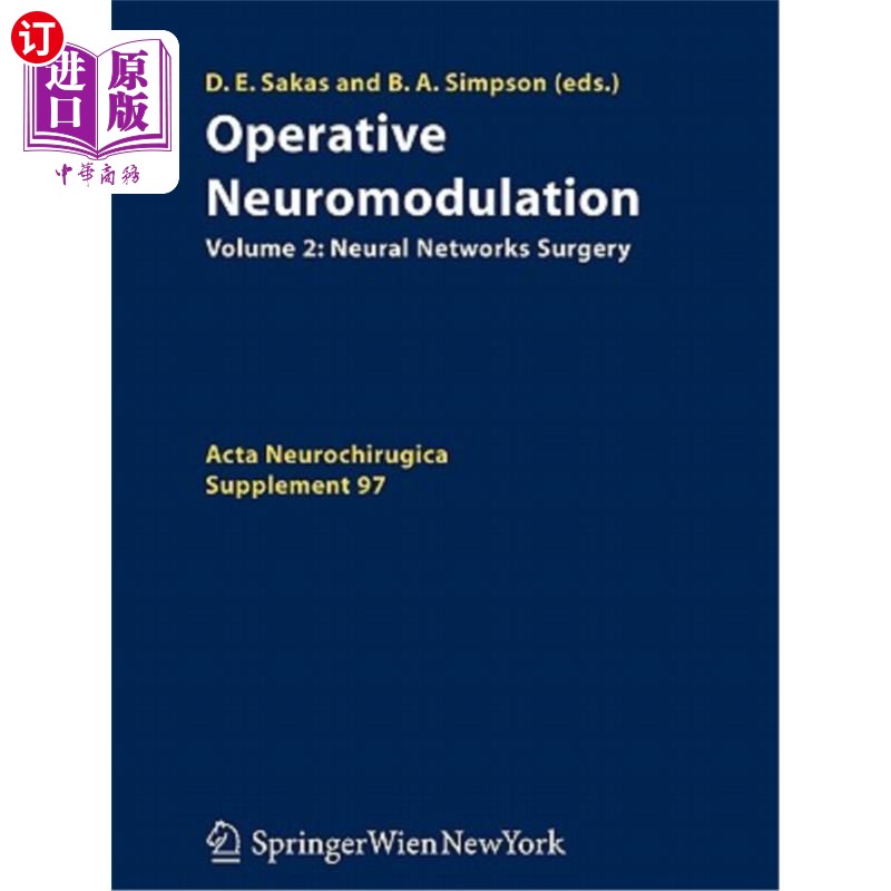 海外直订医药图书Operative Neuromodulation: Volume 2: Neural Networks Surgery 手术神经调节：第2卷：神经手术