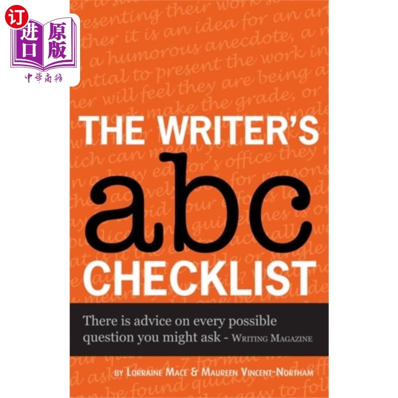 海外直订Writer's ABC Checklist 作家的ABC清单
