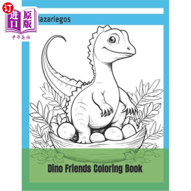 海外直订Coloring Book for children ages 2 and up: includes 252 sticker sized cutouts, 50 适合2岁及以上儿童的涂色书