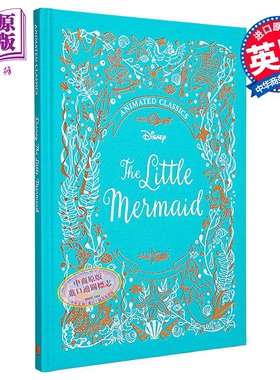 迪士尼布面典藏 小美人鱼 Disney Animated Classics The Little Mermaid 英文原版 儿童故事书 英语读物 精装【中商原版】