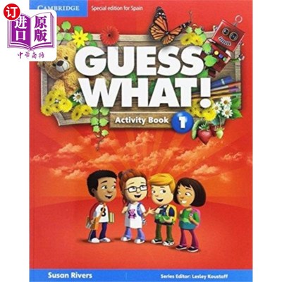 海外直订古英语 Guess What! Level 1 Activity Book with Home Book... 你猜怎么着!一级活动手册与家庭小册子和在线互动活
