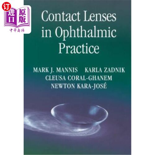 海外直订医药图书Contact Lenses in Ophthalmic Practice 眼科实践中的隐形眼镜