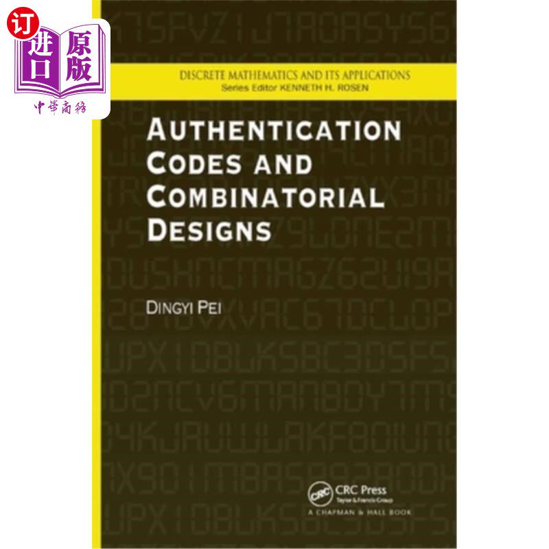 海外直订Authentication Codes and Combinatorial Designs 认证码与组合设计