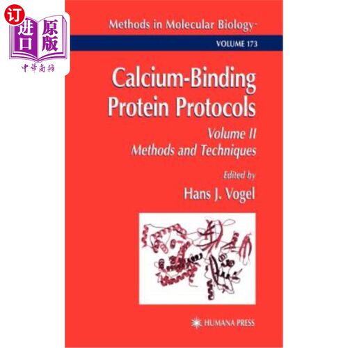 海外直订医药图书Calcium-Binding Protein Protocols: Volume 2: Methods and Techniques 钙结合蛋白协议:第2卷:方法和技术