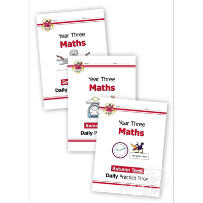 英国CGP原版 New KS2 Maths Daily Practice 每日数学练习套装 3年级7-8岁 【中商原版】