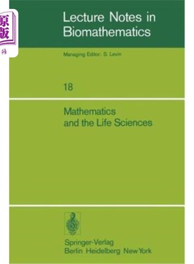 海外直订Mathematics and the Life Sciences: Selected Lectures, Canadian Mathematical Cong 数学与生命科学：精选讲座，