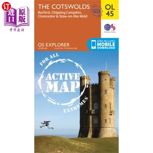 海外直订Cotswolds, Burford, Chipping Campden, Cirenceste... 科茨沃尔德，伯福德，奇平·坎普登，赛伦塞斯特和世界上的斯