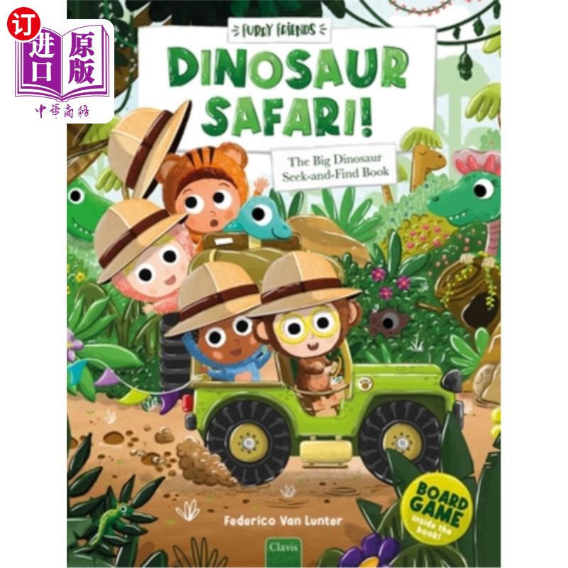 海外直订Dinosaur Safari!: The Big Dinosaur Seek-And-Find Book 恐龙狩猎!：《大恐龙寻找书》