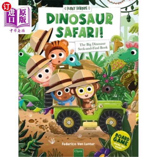 海外直订Dinosaur Safari!: The Big Dinosaur Seek-And-Find Book 恐龙狩猎!：《大恐龙寻找书》