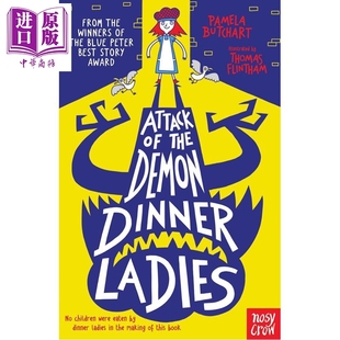 Attack 儿童小初文学 伊兹和朋友们4 Friends Izzy 小说故事 英文原版 the 中商原版 Dinner and Ladies 食堂阿姨 预售 Demon