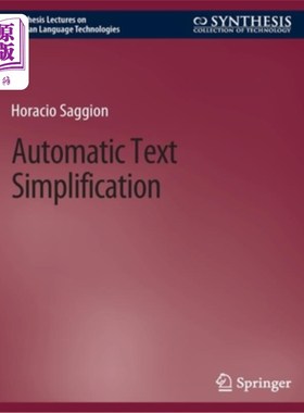 海外直订Automatic Text Simplification 自动文本简化