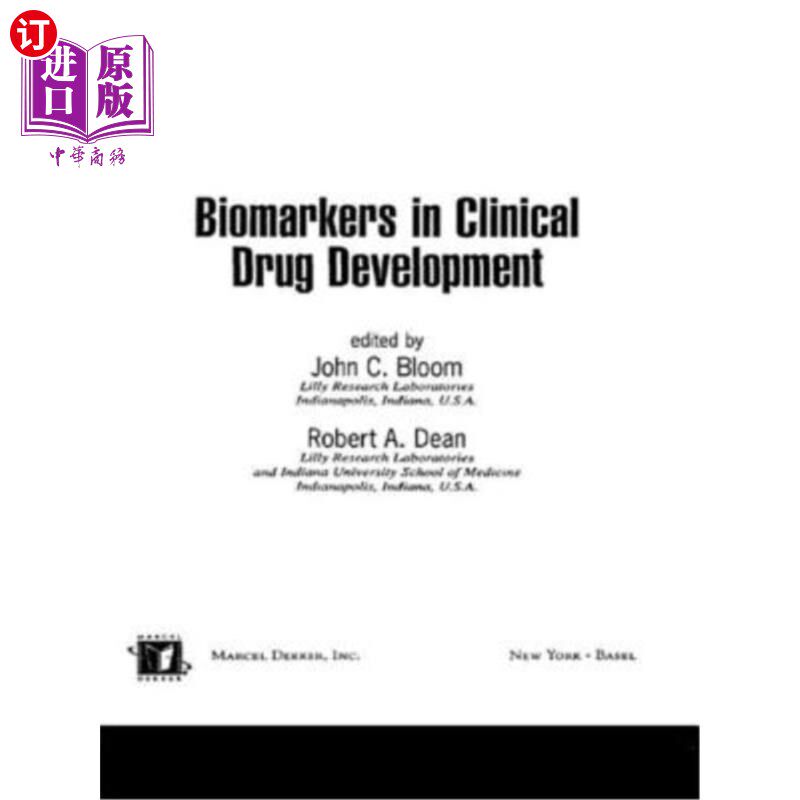 海外直订医药图书Biomarkers in Clinical Drug Development 临床药物开发中的生物标志物
