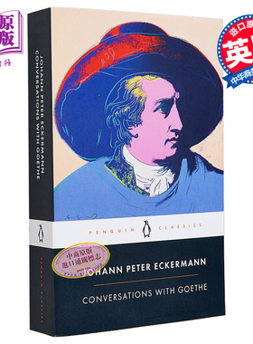 艾克曼 歌德谈话录 PBC Conversations with Goethe 英文原版 Johann Peter Eckermann 人物访谈【中商原版】