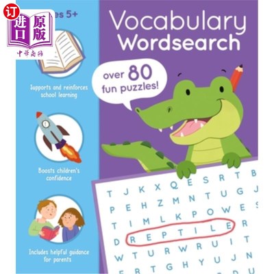 海外直订Vocabulary Wordsearch: Over 85 Fun Puzzles! 词汇搜索:超过85个有趣的谜题!