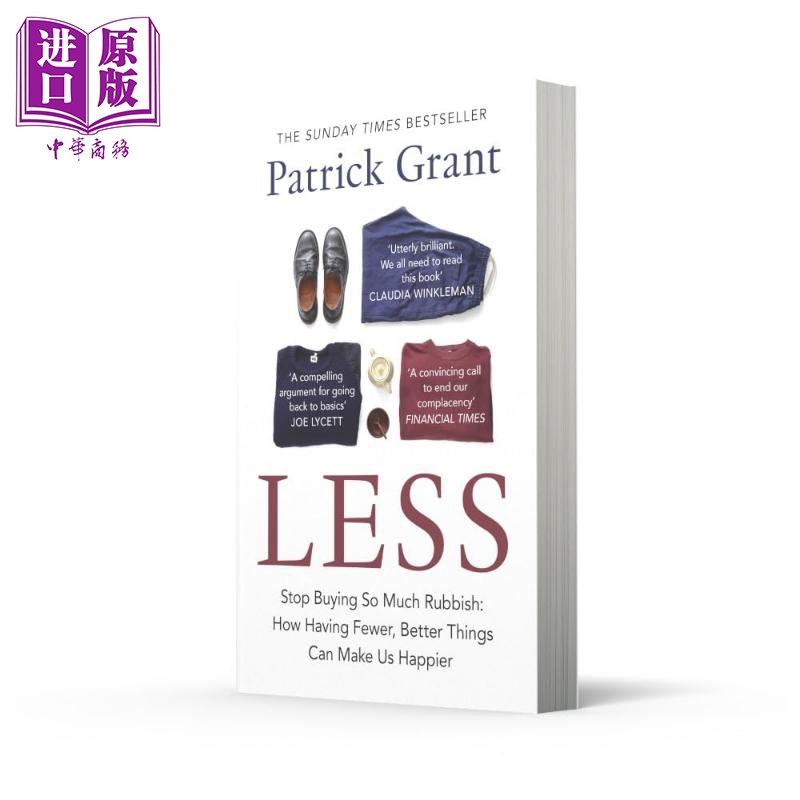 少一点 别再买那么多没用的东西 Less Stop Buying So Much Rubbish 英文原版 Patrick Grant 服装行业 过度消费【中商原版】