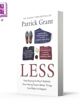 少一点 别再买那么多没用的东西 Less Stop Buying So Much Rubbish 英文原版 Patrick Grant 服装行业 过度消费【中商原版】