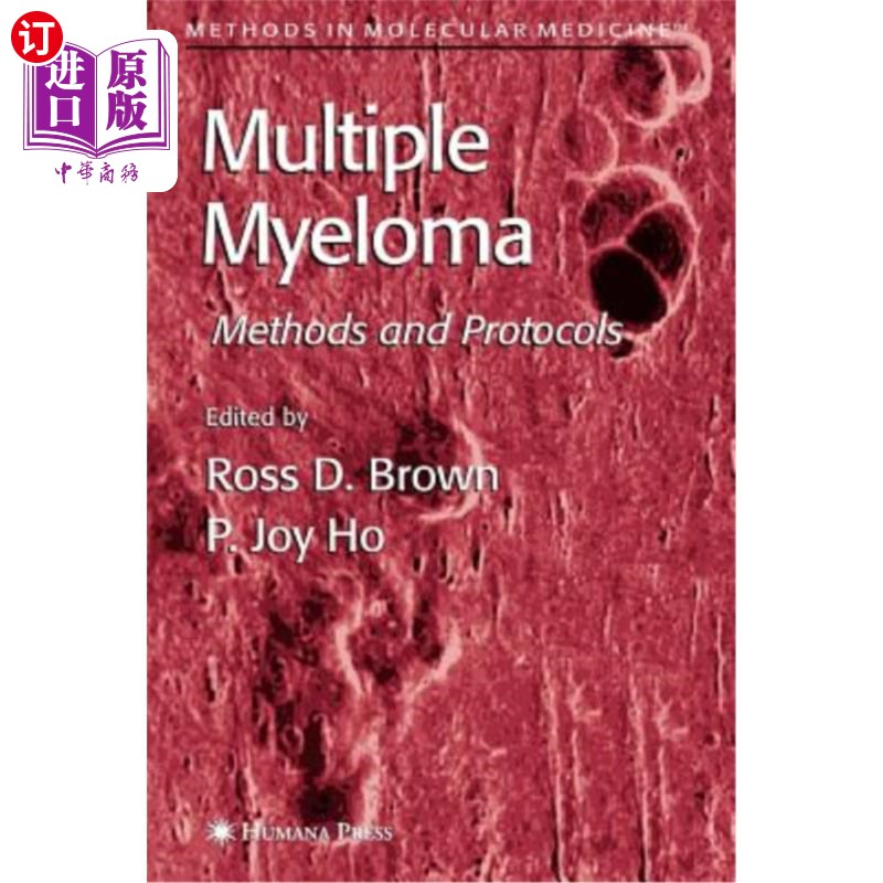 海外直订医药图书Multiple Myeloma: Methods and Protocols 多发性骨髓瘤:方法和方案