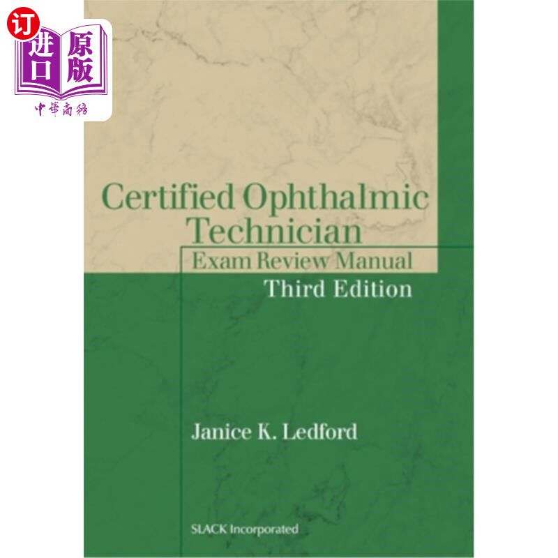 海外直订医药图书Certified Ophthalmic Technician Exam Review Manual 注册眼科技师考试复习手册