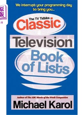海外直订The TV Tidbits Classic Television Book of Lists 经典电视节目单