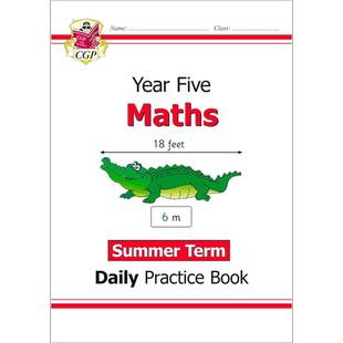 英国原版CGP教辅 新版KS2数学日常练习书 五年级夏季学期 New KS2 Maths Daily Practice Book: Year 5 - Summer Term【中商?