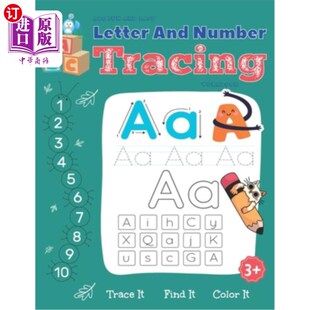 海外直订Abc Fun And Easy Letter And Number Tracing Workbook: handwriting and line tracin Abc有趣和简单的字母和数字